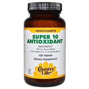 Super 10 Antioxidant (120 Tablet) A Comprehensive Dietary Supplement with Vitamins A, C, & E and Selenium.